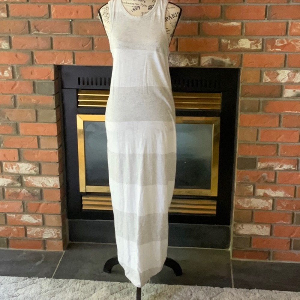 Cotton slub maxi dress M NWOT